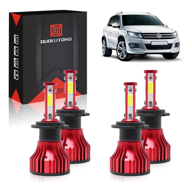 Focos Led Luz Alta H7 Y Baja H7 Para Vw Tiguan 2009-2011
