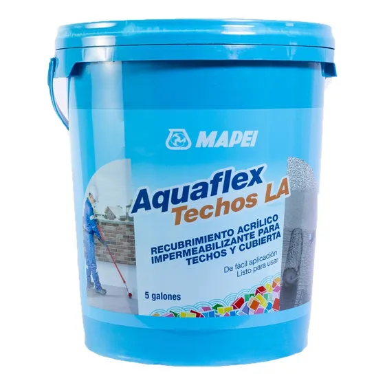Pintura Impermeabilizante Mapei Aquaflex Techos La Rojo Teja