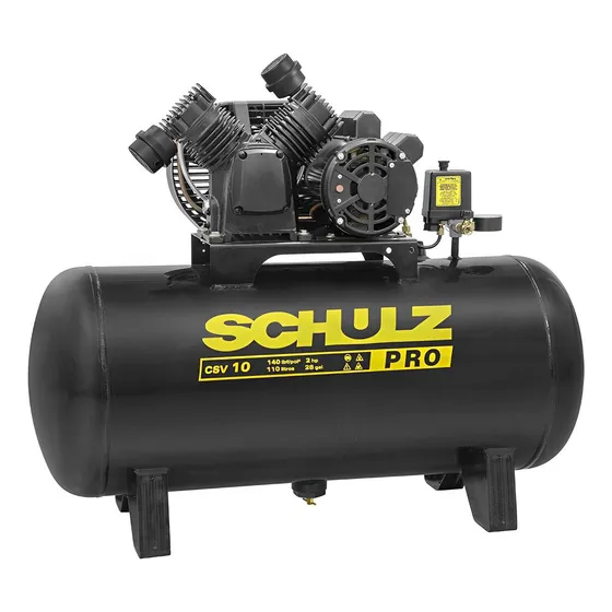 Compressor De Ar 2hp 10 Pés 110 Litros Pro Csv 10/110 Schulz