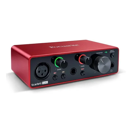 Interfaz De Audio Focusrite Scarlett Solo 3ra Gen 