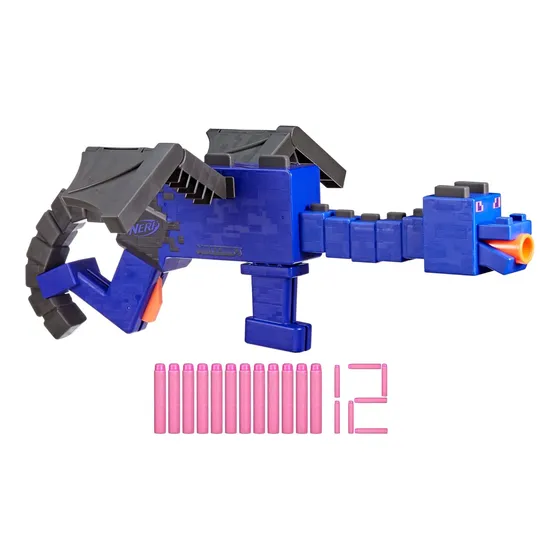 Nerf Ner Minecraft Ender Dragón Con 12 Dardos