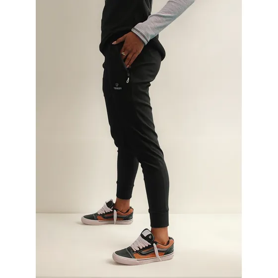 Pantalón Jogging Térmico De Mujer Bolsillos Con Cierres