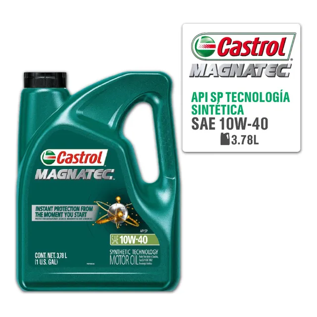 Aceite Castrol Magnatec 10w40 Semisintetico Api Sp Galón 