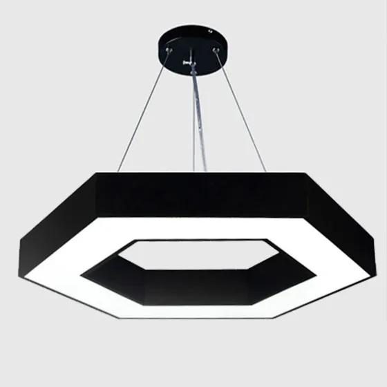 Lampara Colgante Led Hexagono De 36w Luz Blanca Ledon