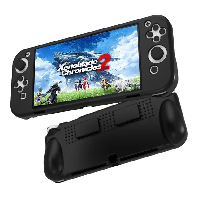 Case Para Nintendo Switch Oled Con Portajuegos Silicon Pgtec