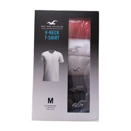Paquete 5  Franelas Hollister   Manga Corta Talla  M