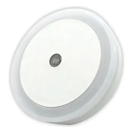 Luz Noche Led Velador Niños Bebes 1w Luz Natural Sensor Luz Estructura Blanco