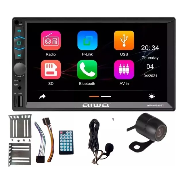 Autoradio Aiwa Pantalla 6.9'' Hd 2 Din Carplay Android Auto