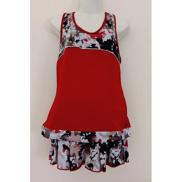 Conjunto De Tenis, Blusa Y Falda/short, Para Dama