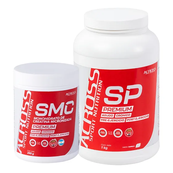 Combo Across Creatina Monohidrato 250gr + Proteina Pura 1kg