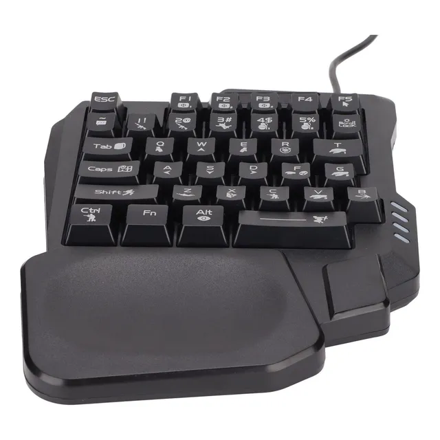 Teclado Gaming Sazao One Handed Con Retroiluminacin Y Palm R