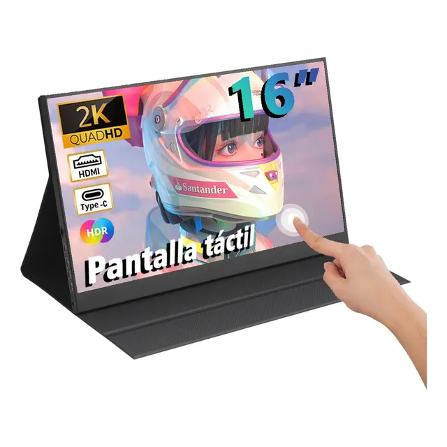 Monitor Gamer Lcd Portátil Pantalla Táctil 16  Monitores Pc