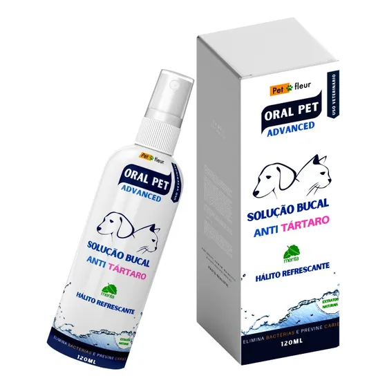  Removedor De Tártaro Spray Bucal Mau Hálito P Cães E Gatos