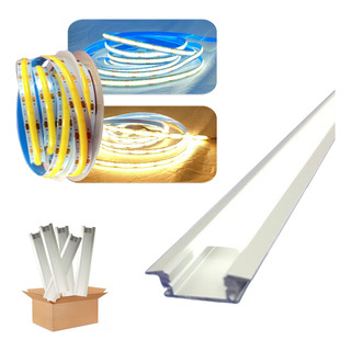 Pack 5 Pz Perfil Aluminio Incluye Tira Led P/ Empotrar 1mt Pack 5 Pz Perfil Aluminio Incluye Tira Led P/ Empotrar 1mt