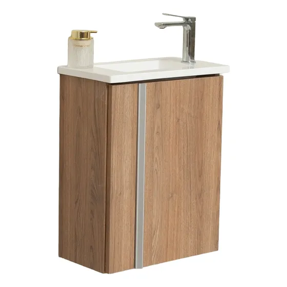 Vanitory Colgante 50 Cm Olmo Finlandes Monocomando Bernova