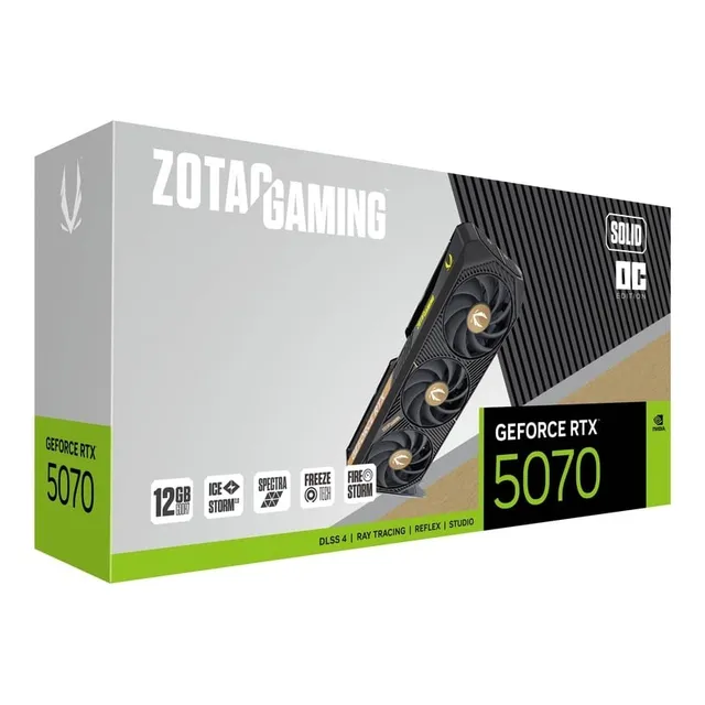 Tarjeta De Video Nvidia Zotac Geforce Rtx 5070 Solid Oc 12gb