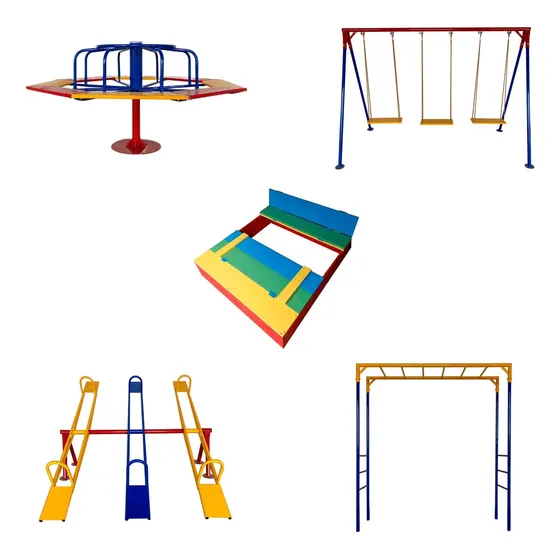 Brinquedos Para Playground - Kit 17 Com 5 Brinquedos