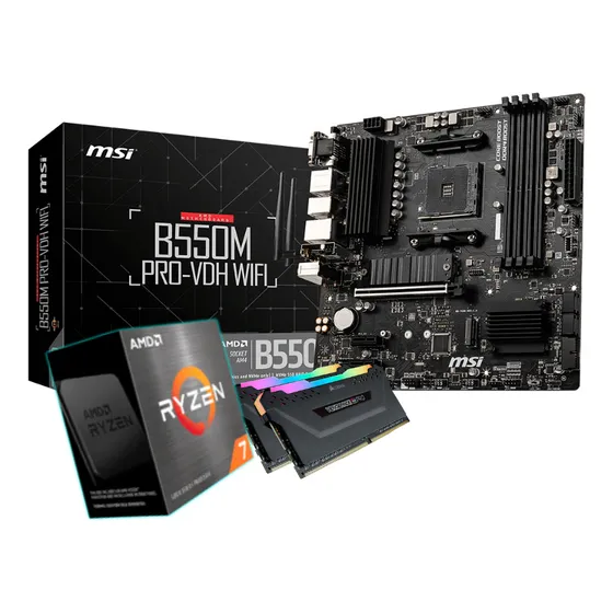 Combo Procesador Ryzen 5700g Tarjeta Madre B550m 32gb Ram