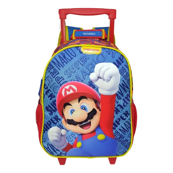 Mochila Rodinha E Costa Super Mario Original Chenson