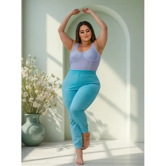 Body Maio Plus Size Feminino Meia Taça Com Bojo Veste 46-50 