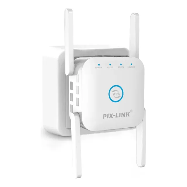 Repetidor Wifi 1200mbps 5ghz 4 Antenas Extensor Amplificador