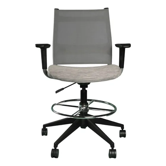 Silla De Oficina Operativa Trekin Wit (tipo Cajero Stool)