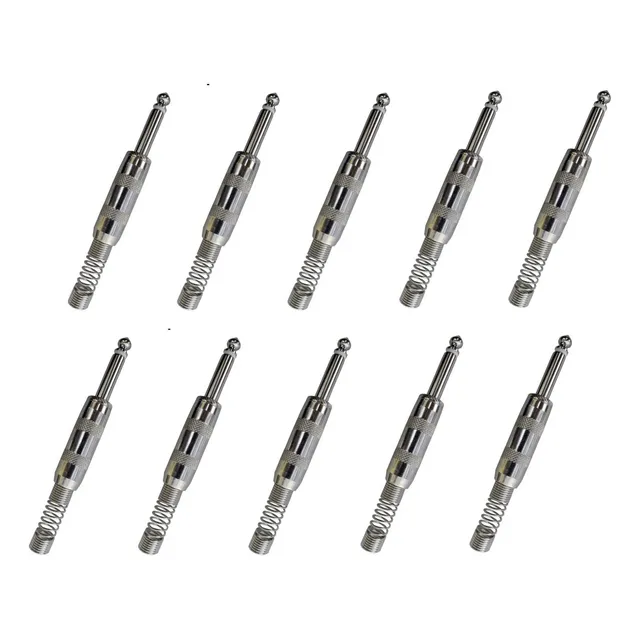 Conector Plug 6.3mm Kapton Pl-161mb Mono Baquelita 10pz