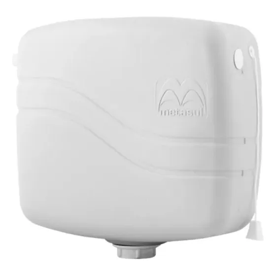 Caja De Descarga De Plástico De 9 Litros, Blanca, Metasul, B