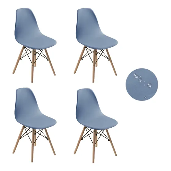 Funda Forro Protector Para Silla Eames Hogar Decoración X4
