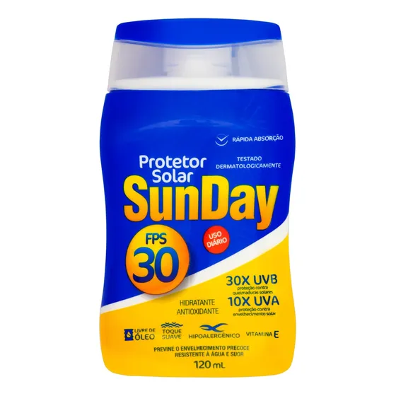 Protetor solar Sunday Protector Solar 30FPS en creme 120mL