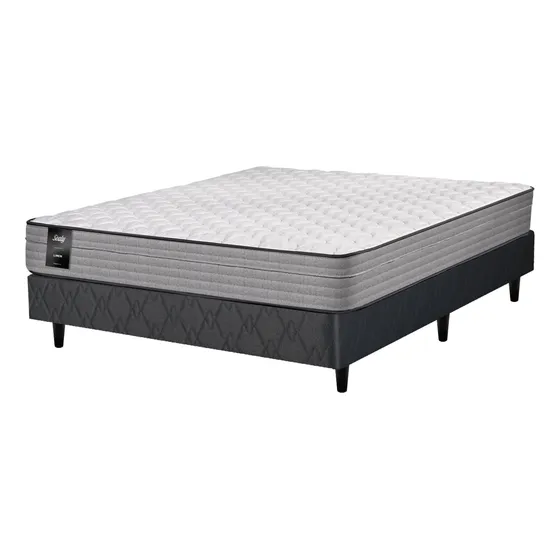 Sommier Y Colchon 2 Plazas (140x190) Sealy Linen Somuni