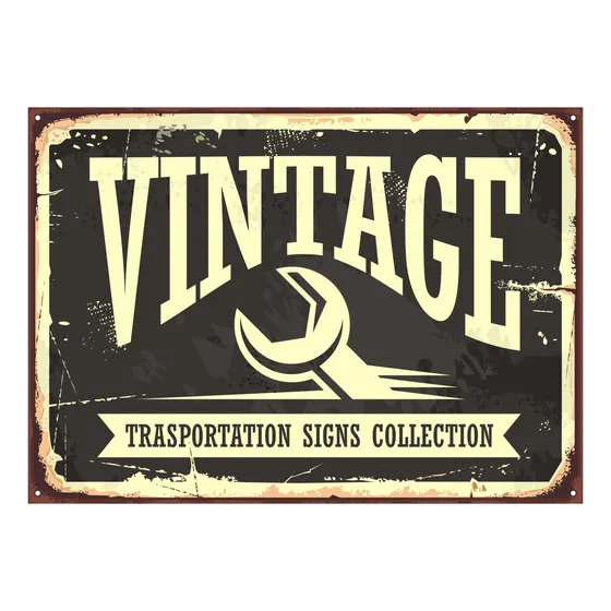 Retroshop Vinilo Decorativo Vintage 30cm X 40cm