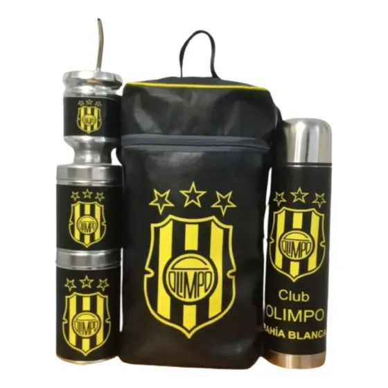 Equipo De Mate Set Matero Olimpo De Bahía Blanca. Ecocuero