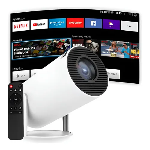 Projetor inteligente Benq Eh620 com Windows 11 + Webcam e teclado