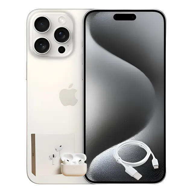 Apple iPhone 15 Pro Max 256gb Esim - Titanio Blanco + Regalo