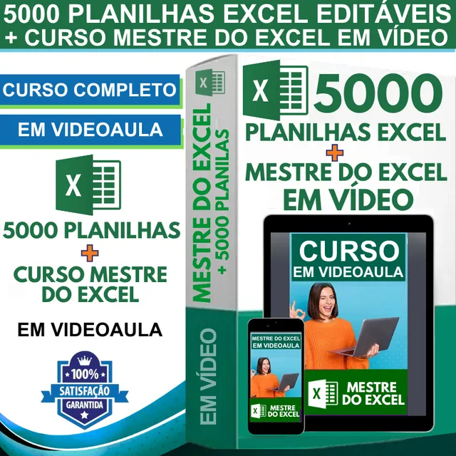 Super Pacote De Planilhas  Excel Editáveis + Bônus