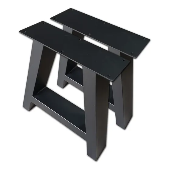 Set 2 Patas Metálicas Para Banca O Mesa De Centro 40x40cm