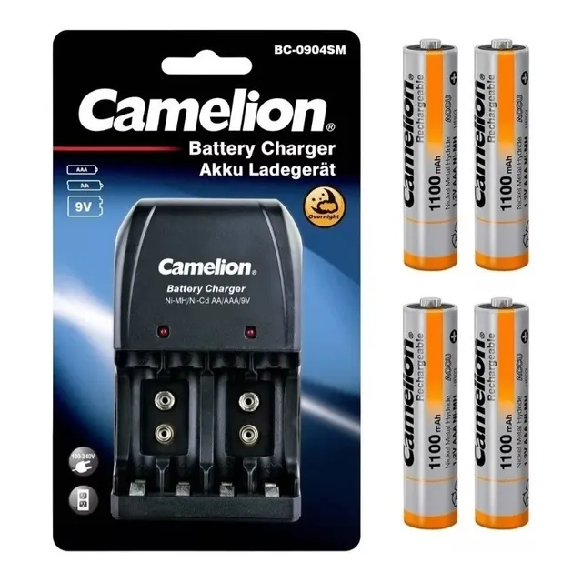 Cargador Camelion Mas 4 Pilas Aaa De 1100mah