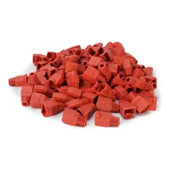 Capuchon Capuchones X 100 Rj45 Ficha Red Cable Bolsa Cat 6 Color Rojo