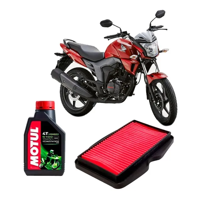 Kit Service Honda Cb 150 Invicta Wega Aire + Motul Fas Motos