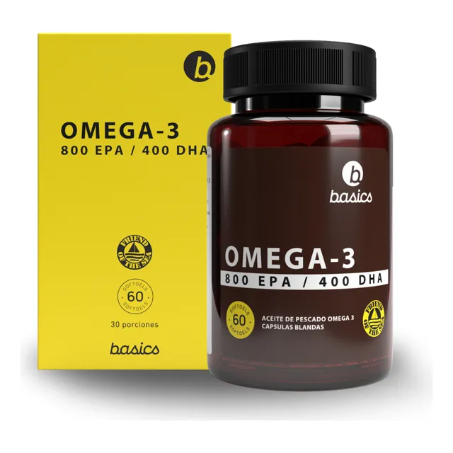 Omega 3 Basics Nutrition 800 Epa 400 Dha 60 Cápsulas