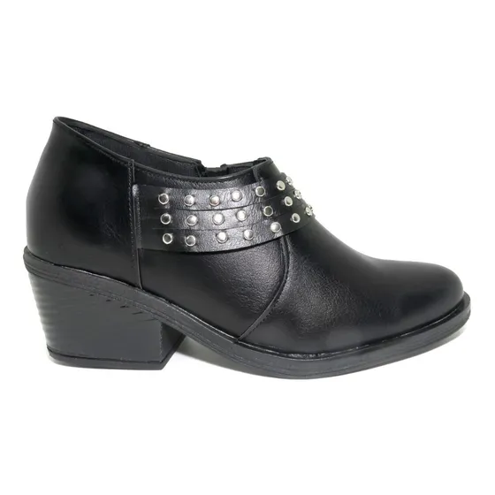 Bota Texana  Botineta Corta Mujer Charrito Tachas Moda