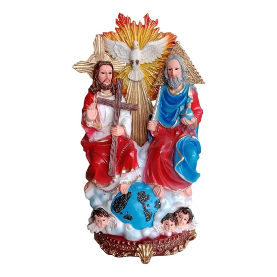 Santisima Trinidad De Jesus O Divina Providencia 30 Cm Resin