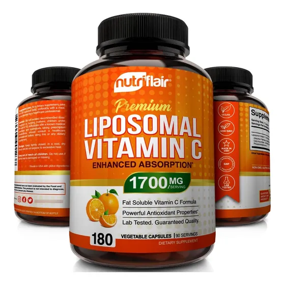 Suplemento Vitamina C Liposomal Nutriflair 1600mg 180 Cap