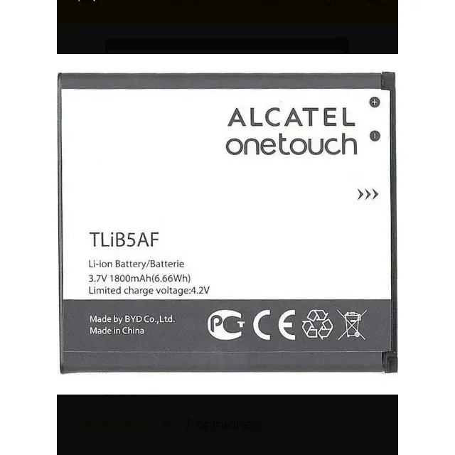 Batería Pila Alcatel Tlib5af Pop C5 Ot5035/36 Ot997d 1800mah