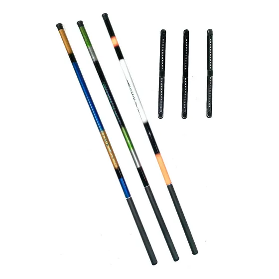 Kit Pesca 3 Varas  3,00 M - Lisas Telescópicas - Promoção!!!