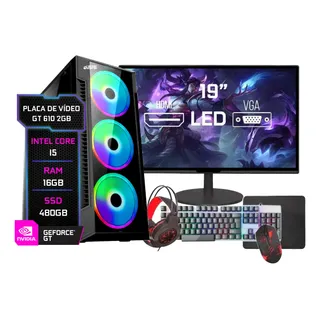 Pc Gamer Completo Intel I5, 16gb Ram, Ssd 480gb, Video 2gb Pc Gamer Completo Intel I5, 16gb Ram, Ssd 480gb, Video 2gb