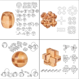 Brain Teaser Puzzle 20pcs Desbloquear Juego De Enclavamiento Brain Teaser Puzzle 20pcs Desbloquear Juego De Enclavamiento