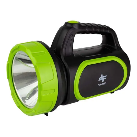 Lanterna De Led Recarregável Sh-8493 3w - Albatroz Lanterna Preto Luz Branco