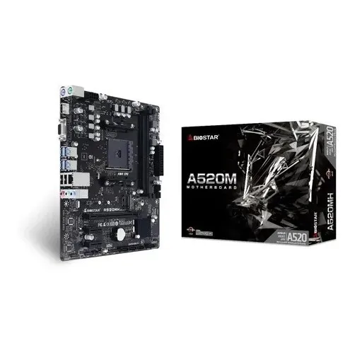 Placa Mae Biostar P/ Amd Am4 A520mh M.2/hdmi/vga/usb3.2/ddr4